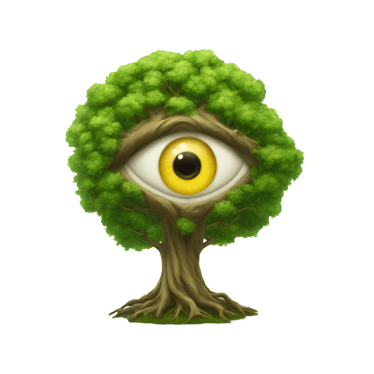 genmoji: The all seeing eye tree