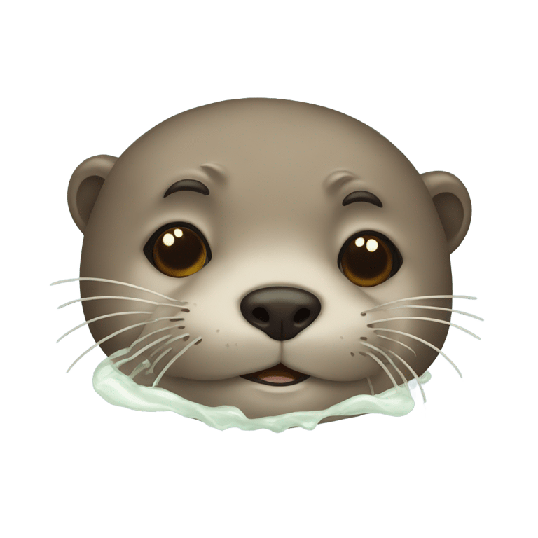 genmoji: sick otter