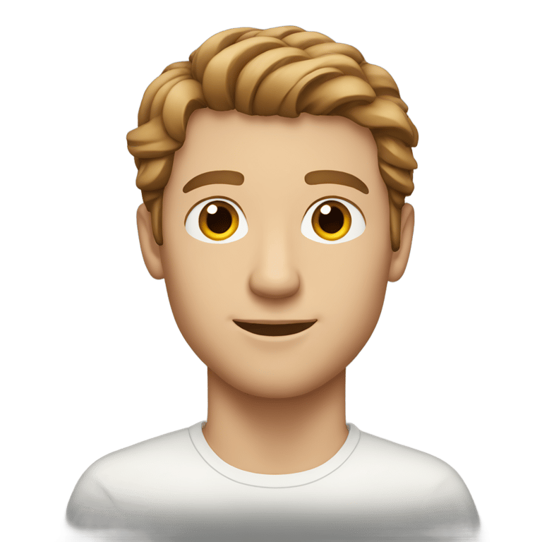 genmoji: White Man with Brown Hair named Taylor