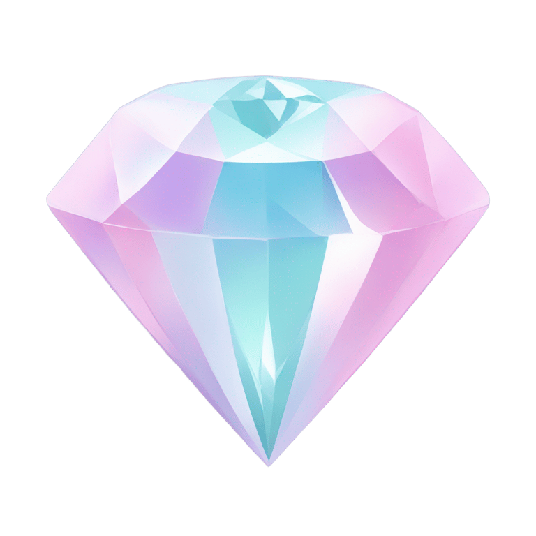 genmoji: A diamond in pastel shades.