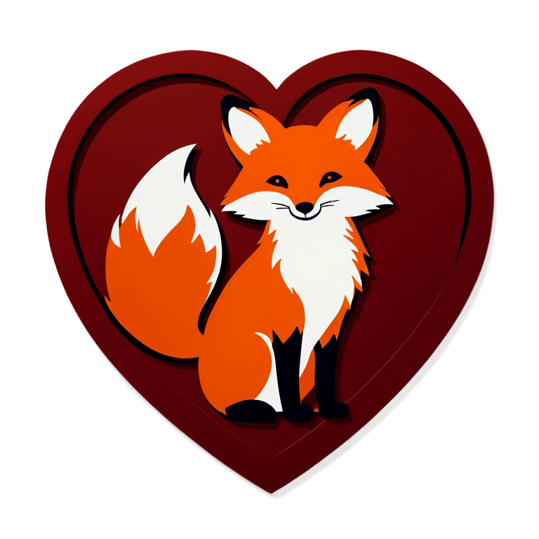 genmoji: Fox heart