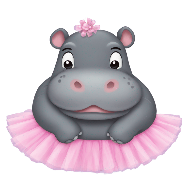 genmoji : Tutu d'hippopotame