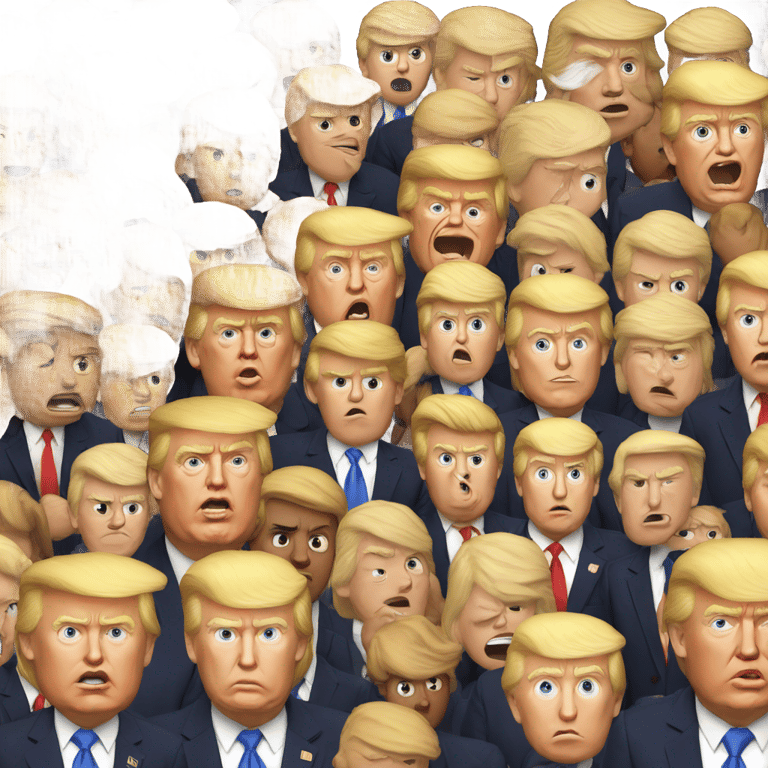 genmoji: Donald Trump vs Donald Trump