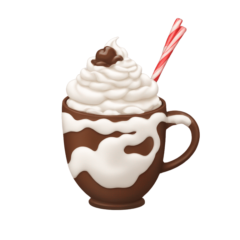 genmoji: Hot cocoa with whip cream