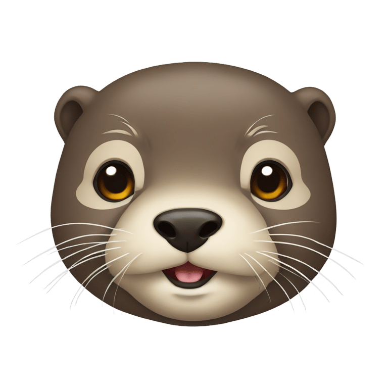 genmoji : otter with an almost human face