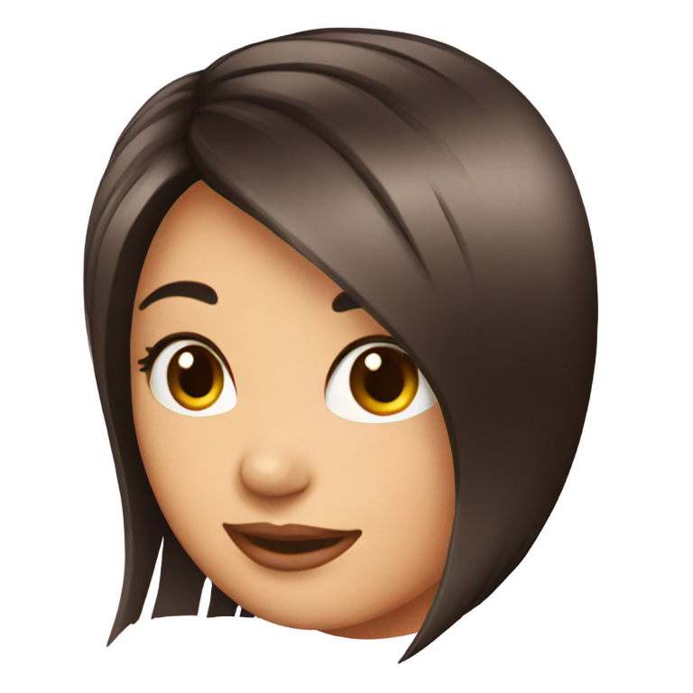 genmoji: Girl hair cut