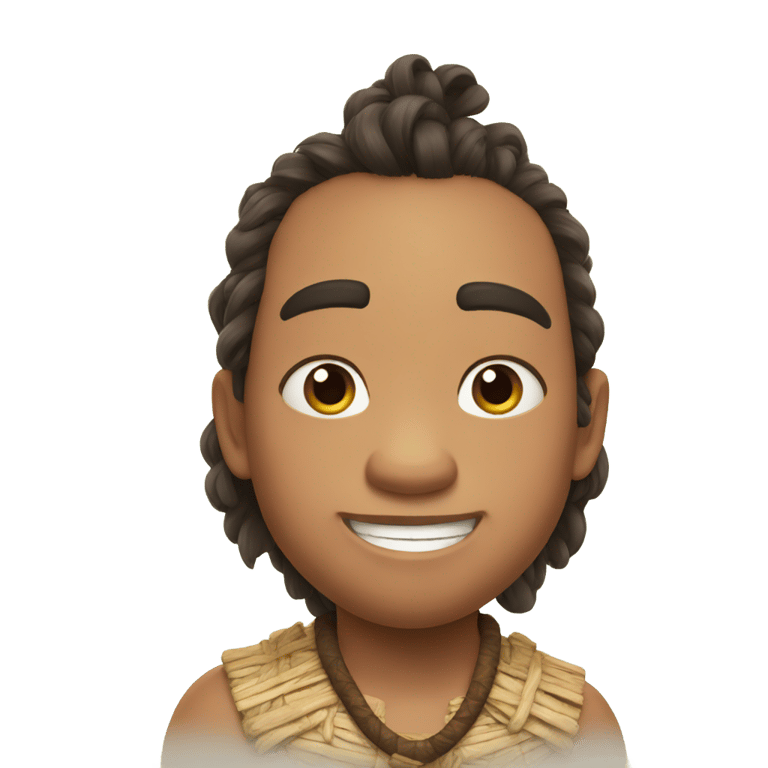 genmoji: maui from moana