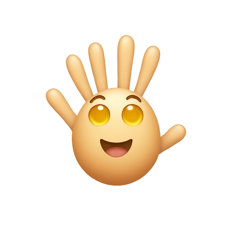 genmoji: egg hands up