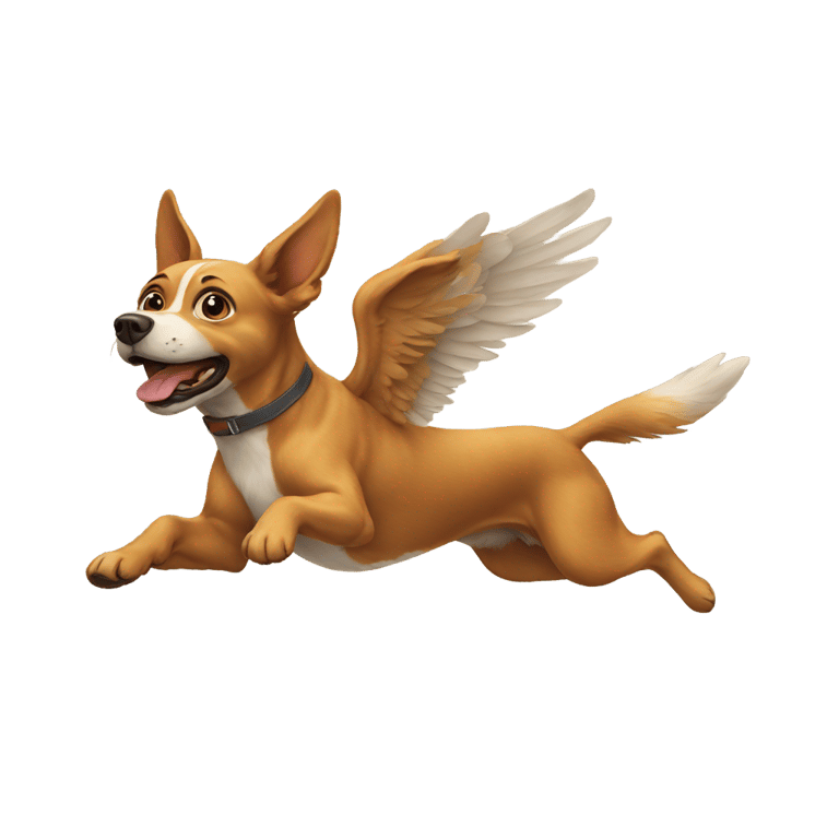 genmoji: Flying dog