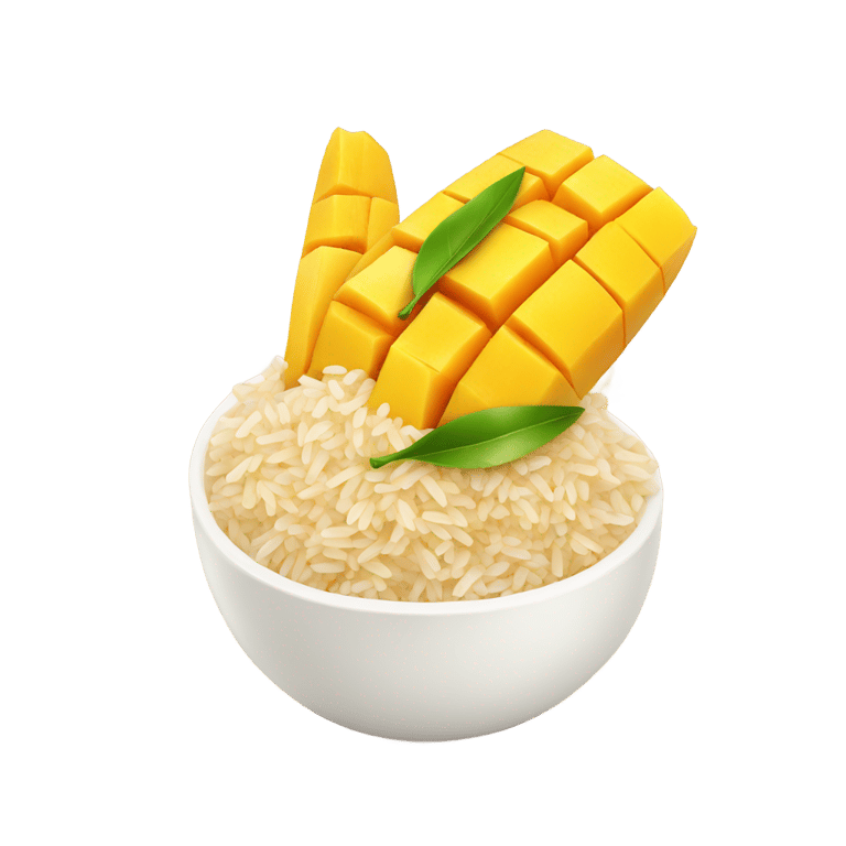 genmoji: Mango stick rice