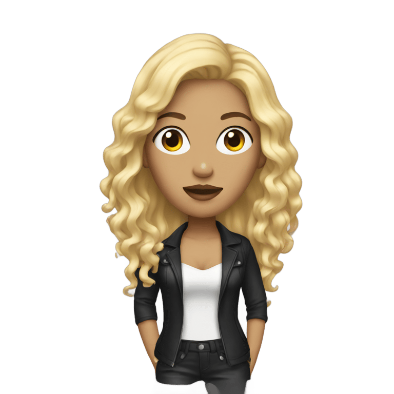 genmoji: Female Singer with Blonde Hair