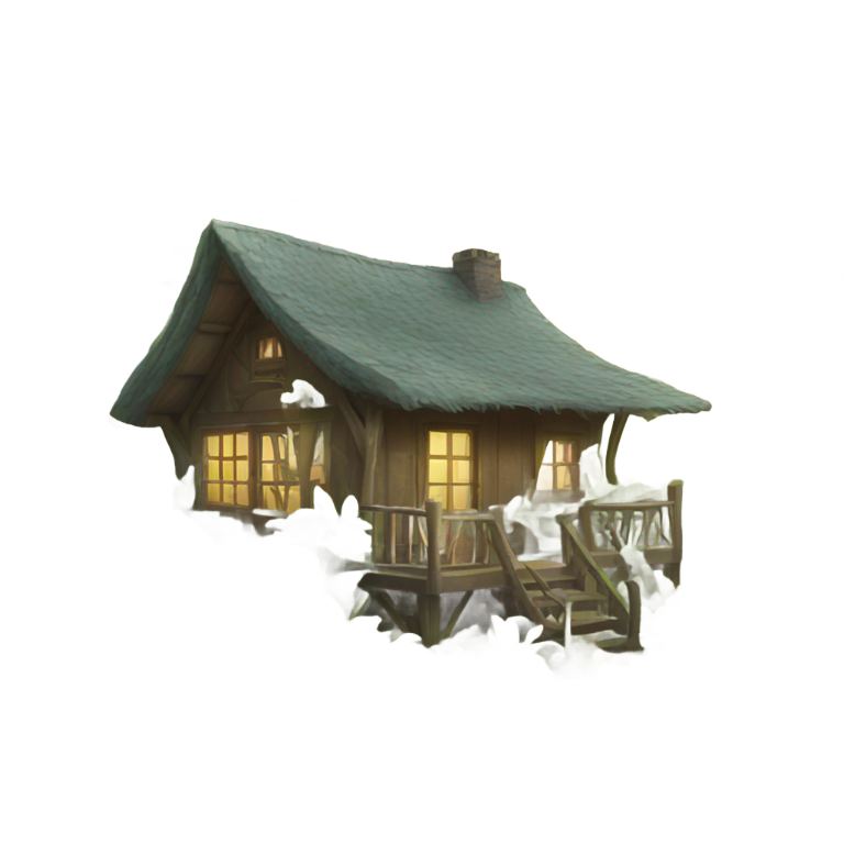 genmoji：cottage in the tropics