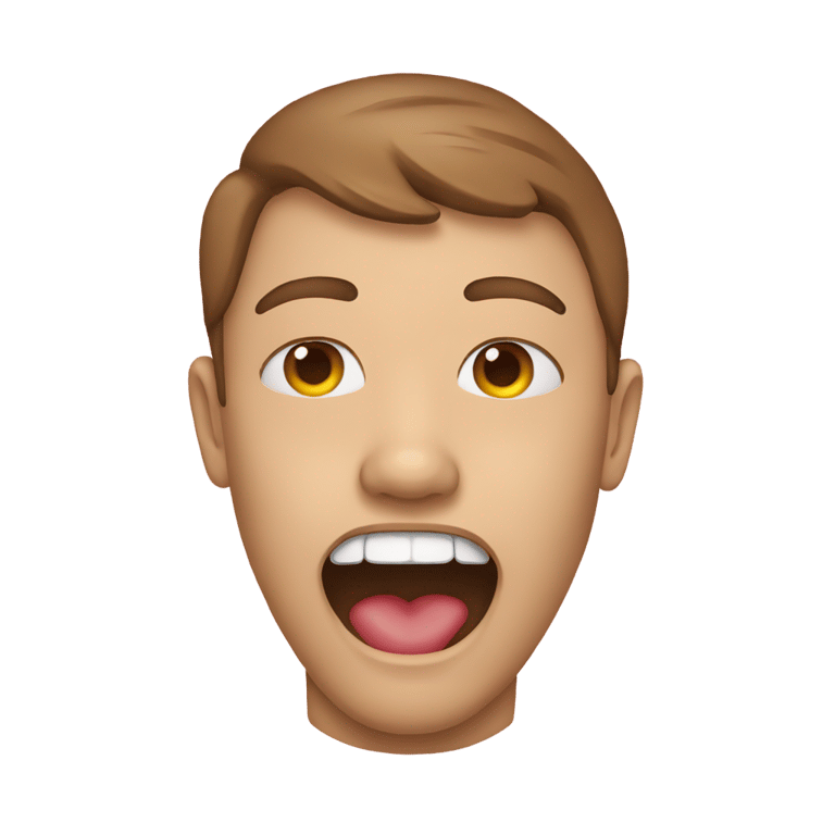 genmoji: a person with a heart in their eyes and feet in their mouth