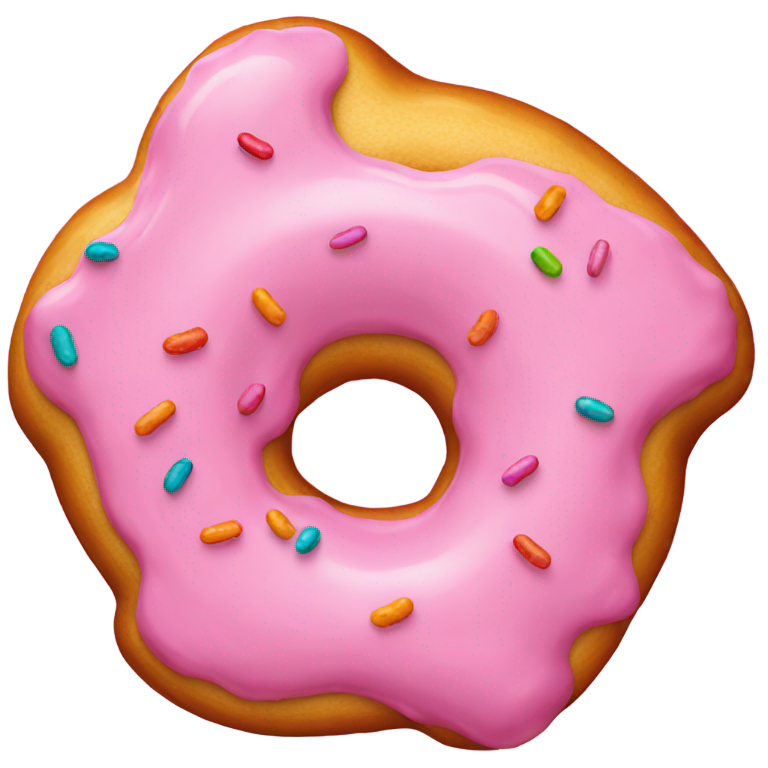 genmoji: a pink sprinkle doghnut