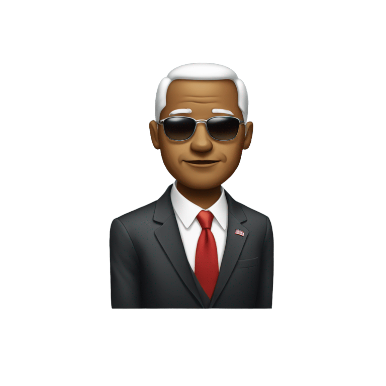 絵文字：american president looking cool