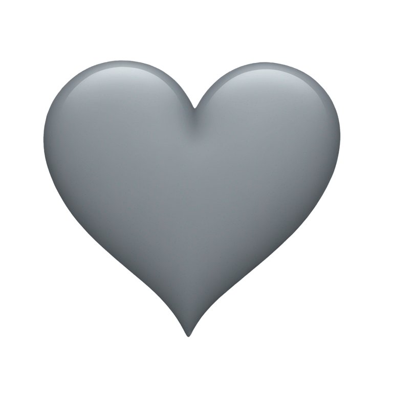 genmoji : Gray heart