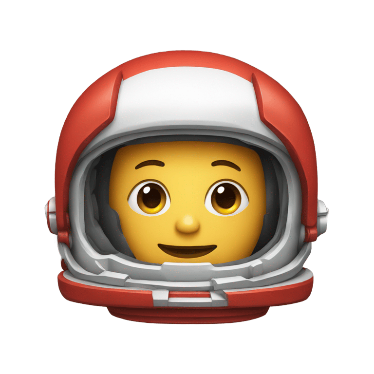 genmoji: Red astronaut