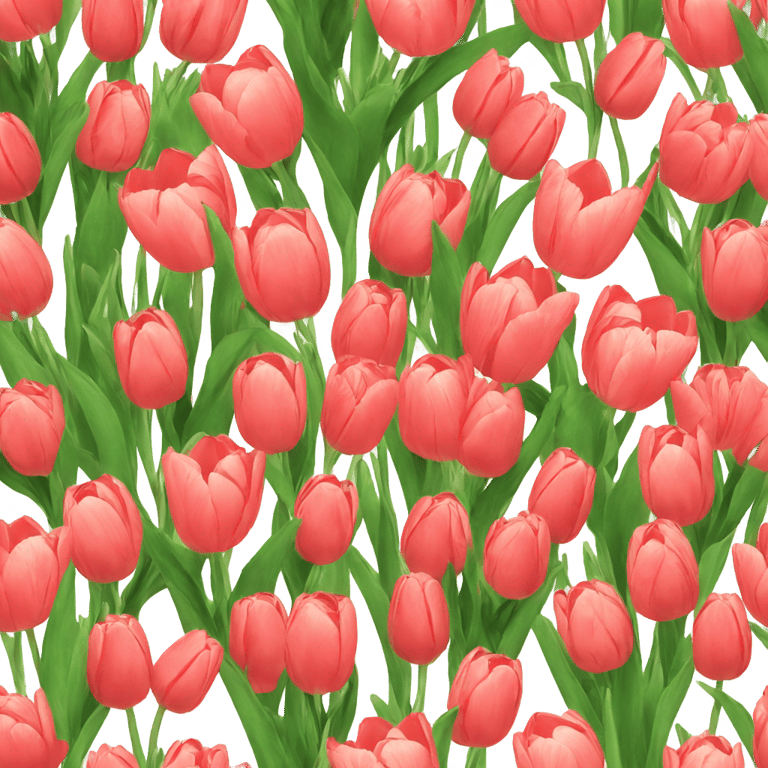 genmoji: Bouquet of tulips