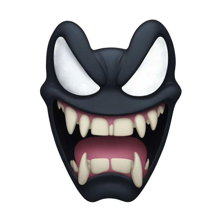 genmoji : Venom face only