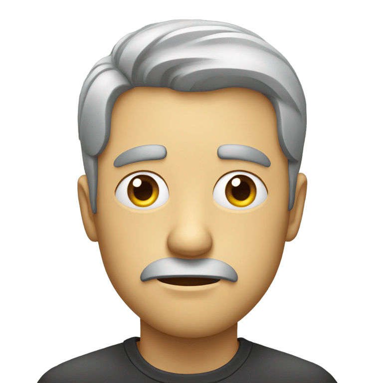 genmoji: Man with a Frown