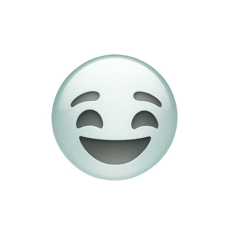 genmoji: A translucent smiley face