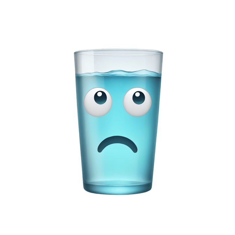 genmoji: Glass with a face