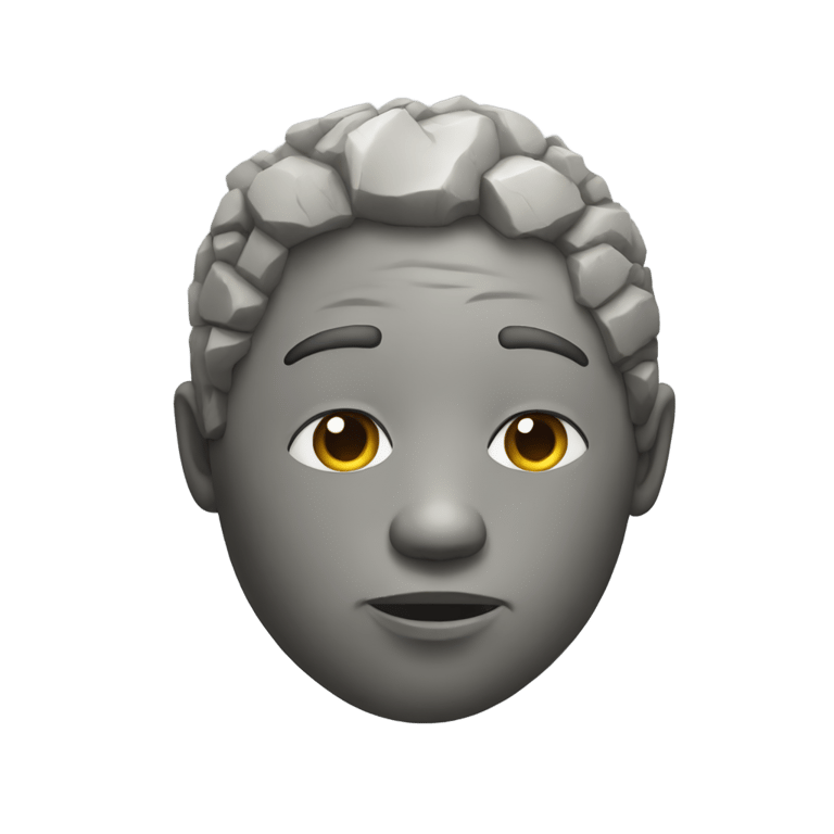 genmoji : Pierre avec des kilomètres