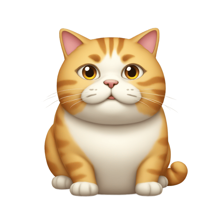 genmoji: fat cat