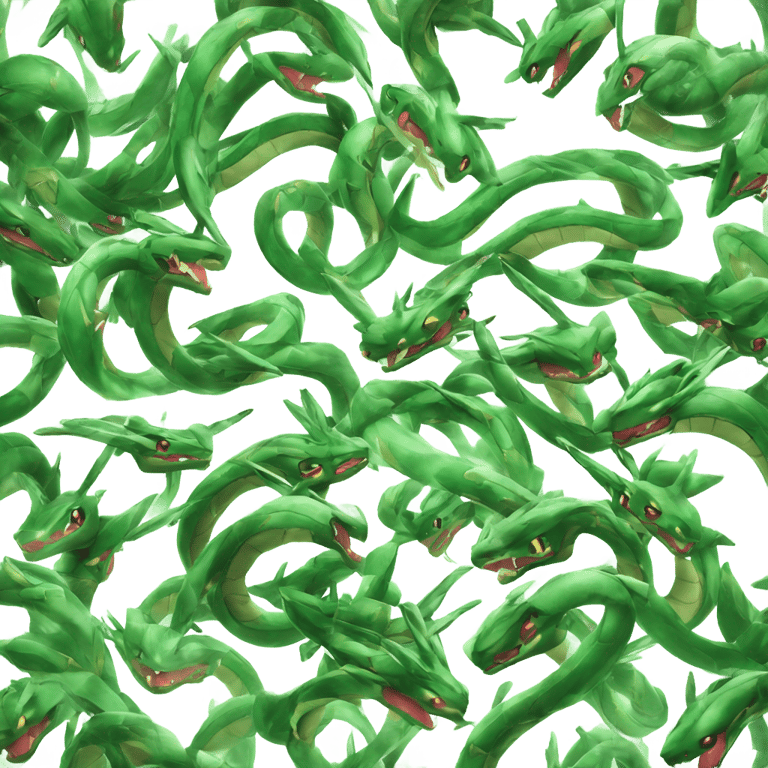 genmoji: Army of shiny rayquaza