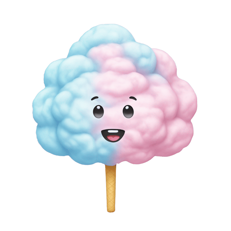 genmoji: Cotton candy in pastel colors