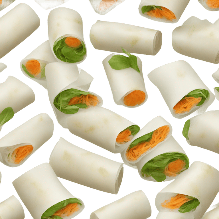 genmoji: Vietnamese rice paper rolls