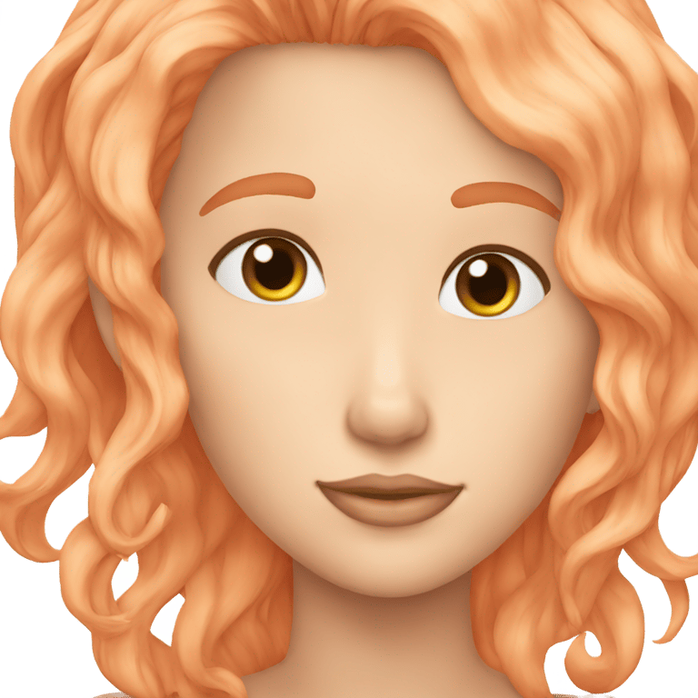 genmoji: peach hair