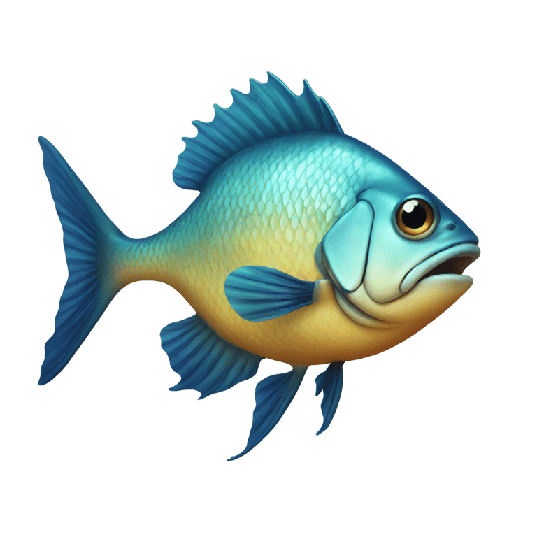 genmoji: fish with three legs