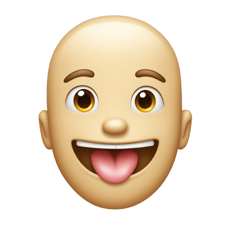 genmoji: A cartoon tounge