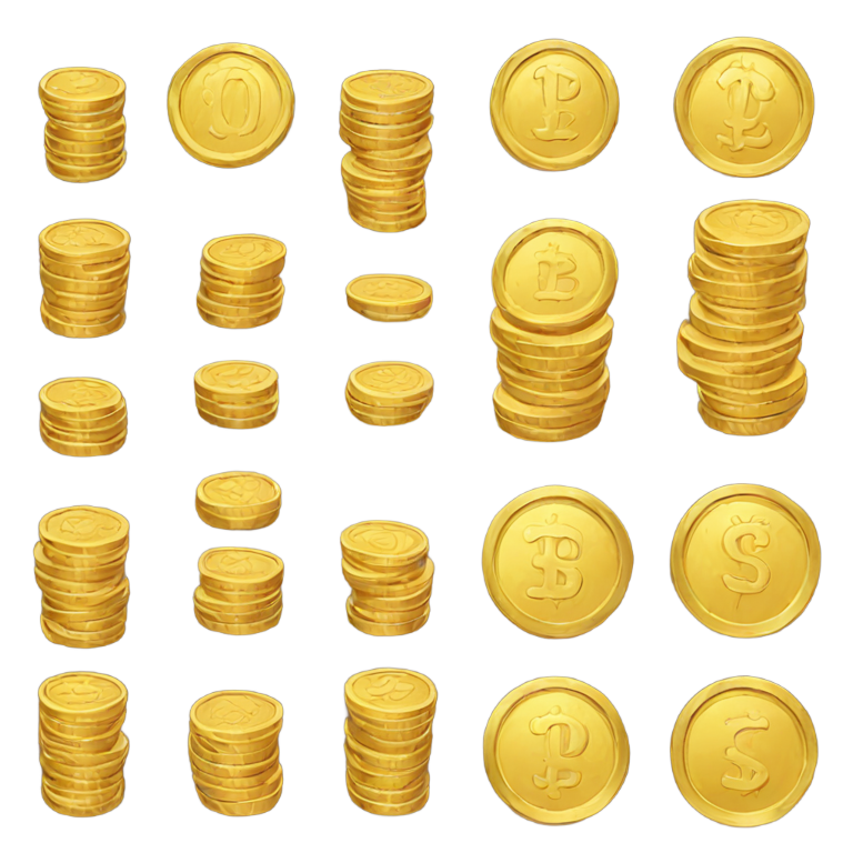 genmoji: gold coins