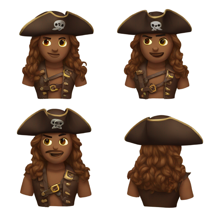 genmoji : Pirate de brownie