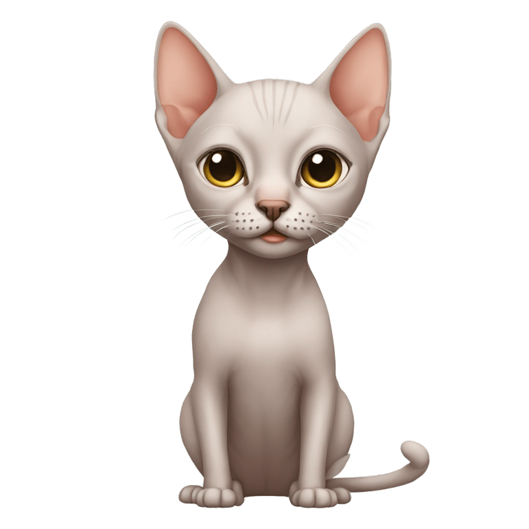 genmoji: Hairless cat