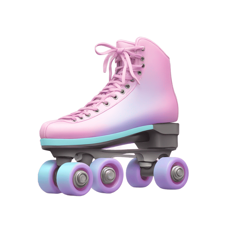 絵文字：Pair of roller skates in pastel colors