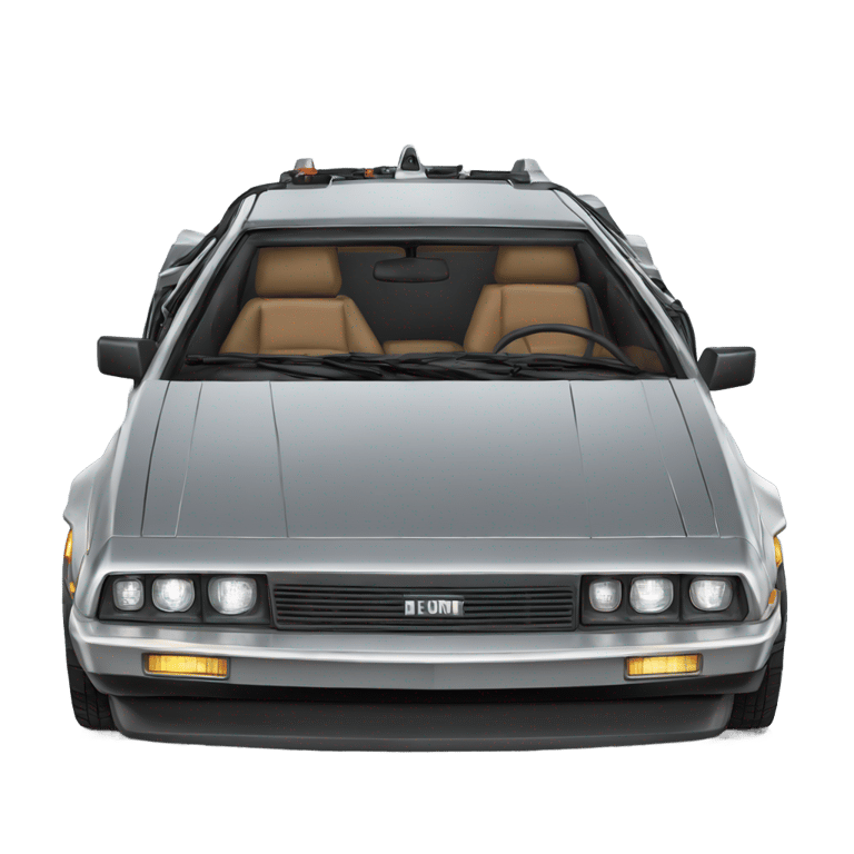 genmoji：时光机（DeLorean）