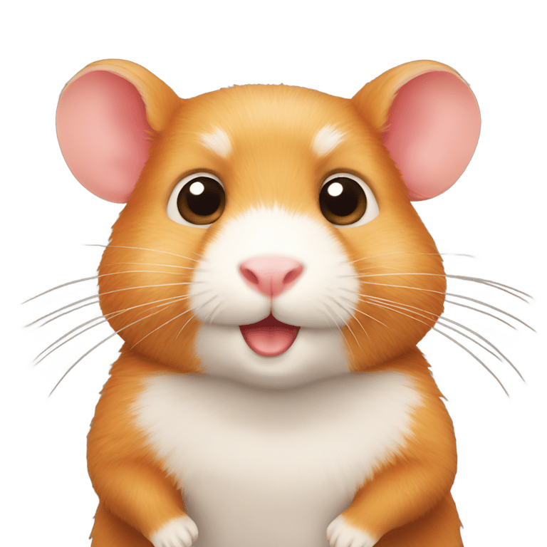 genmoji: An red hamster