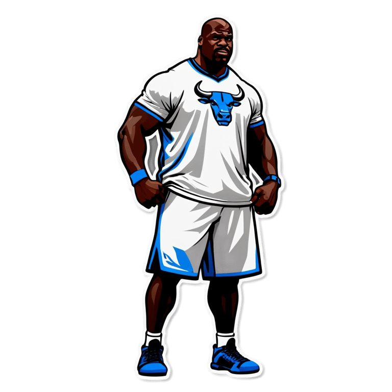 genmoji: Shaq as a bull
