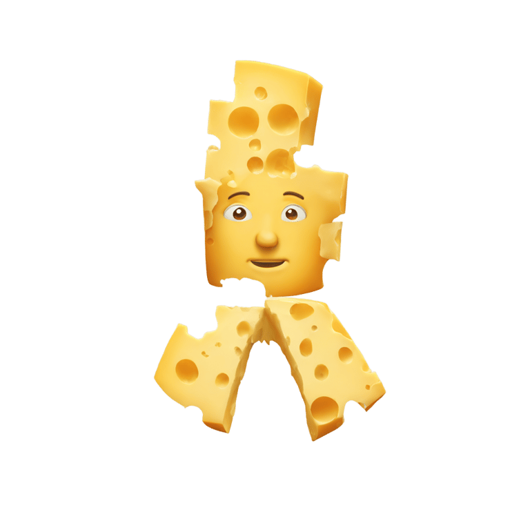 genmoji: Man Made of Cheese