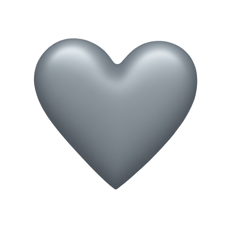 genmoji : Gray heart