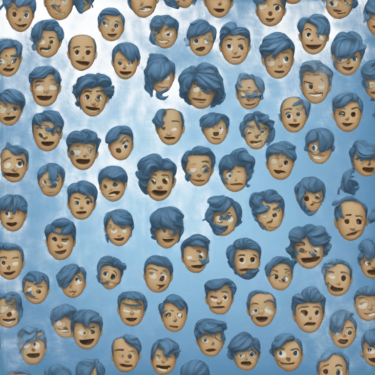 genmoji: shades of blue