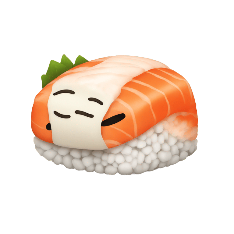 genmoji: Sleepy sushi