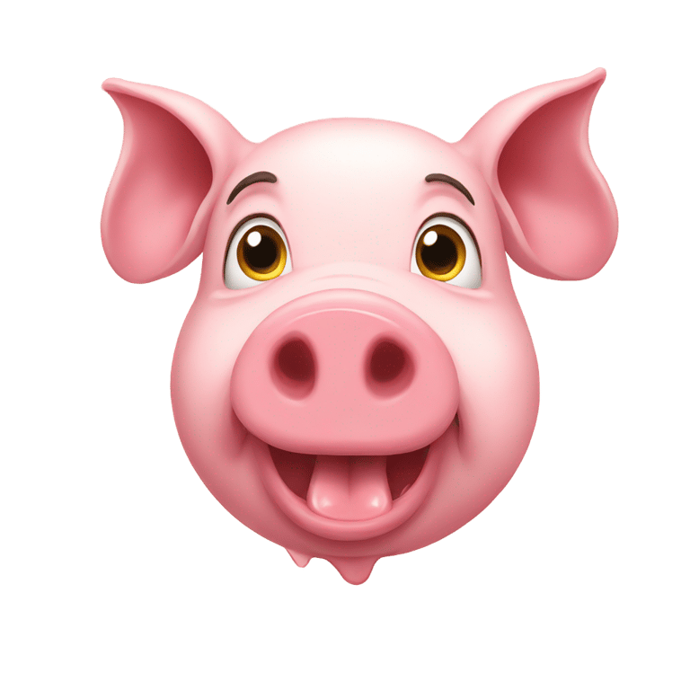 genmoji: hungry pig