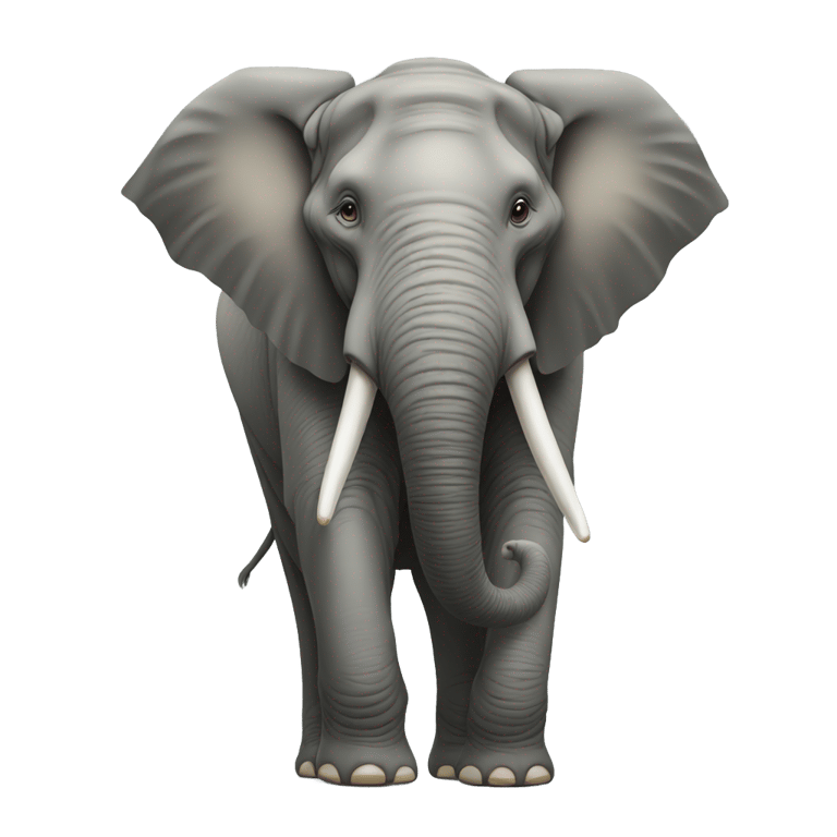 genmoji: Big elephant with no trunk