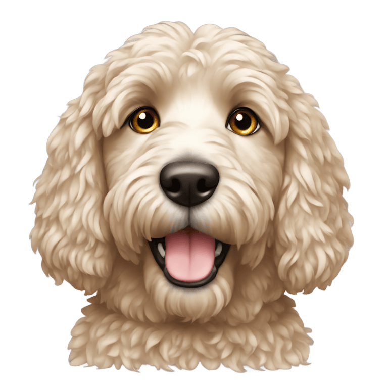 genmoji : Australian doodle dog