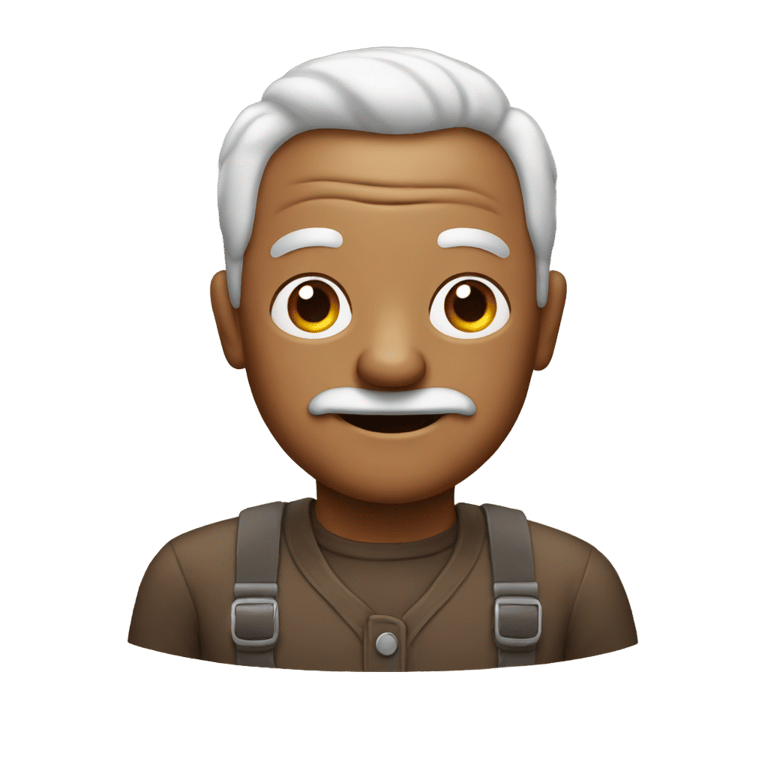 genmoji: grandpa with poo