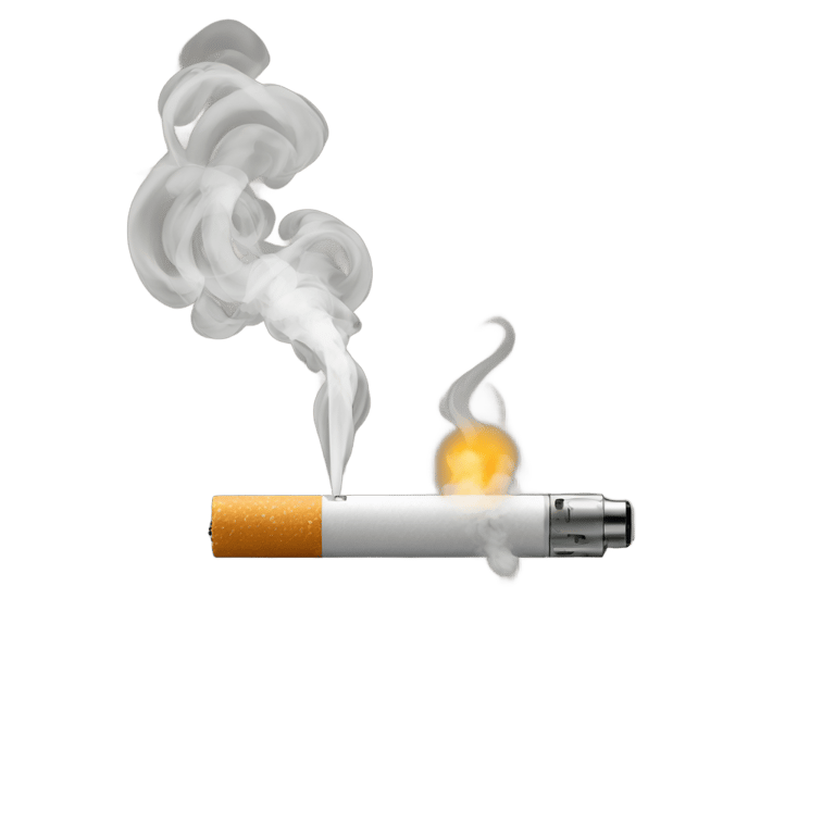 genmoji: Smoke came out of an e-cigarette.